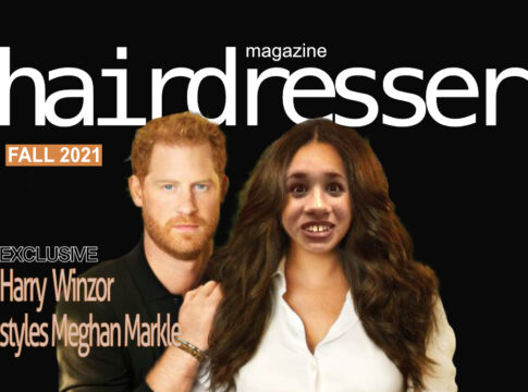 harry meghan hairdresser magazine cover 2021