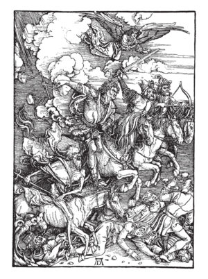 The Four Horsemen is from the Bible or Book of Revelation,armageddon