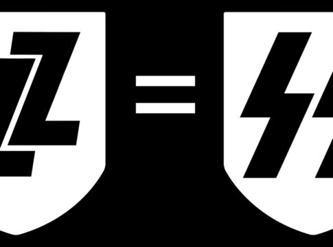 Russian army Z and Waffen SS