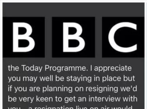 bbc resignation text