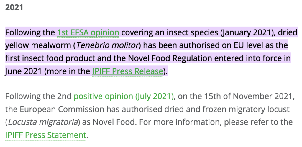 eu insect food directive