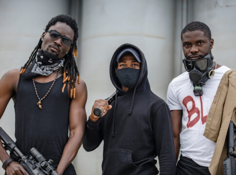 BLM peaceful protesters