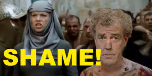 JEREMY CLARKSON shame WOKE SEPTOM MARXIST CHURCH OF SEVEN FARTS