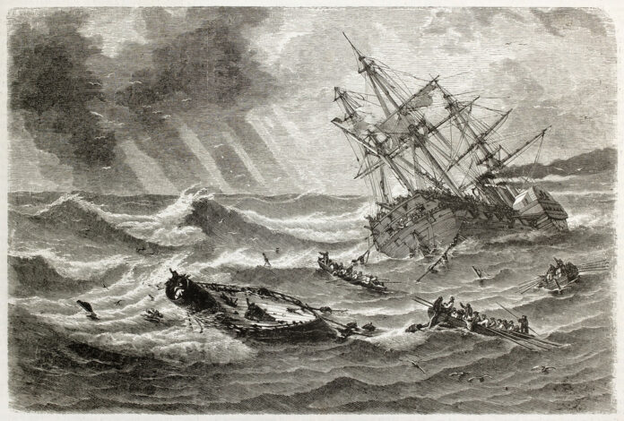 britannia ship storm