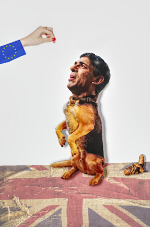 rishi sunak eu begger tory party unelected autocrat Rishi Sunak