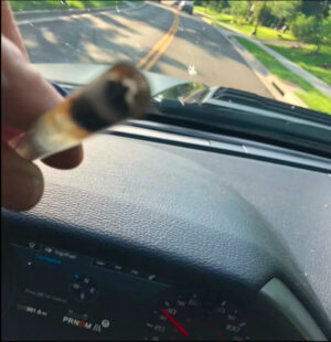 hunter crack pipe driving multitasking skills