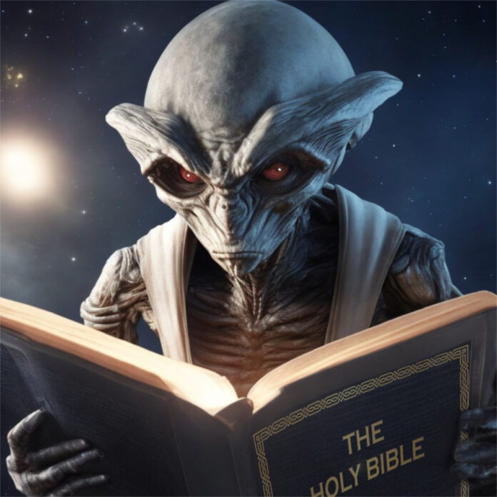 extraterrestrial holy bible man made religion