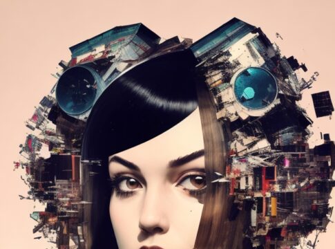 DreamShaper_v7_A_glitchy_and_distorted_image_with_fragmented_e_1