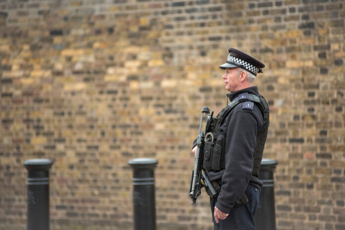 Armed British police beyond satire