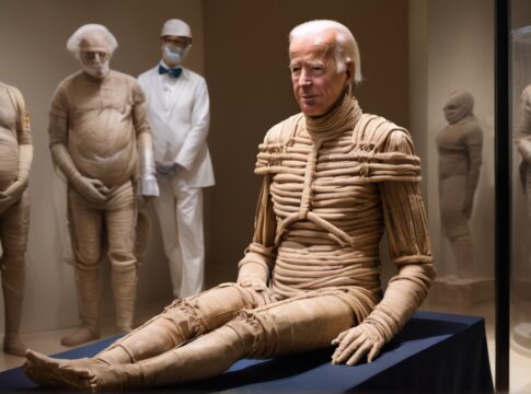 The_mummification_of_Joe_Biden_a_process WASHINGTON D.C. - USA - The rotting corpse of Joe Biden can finally be laid to rest.