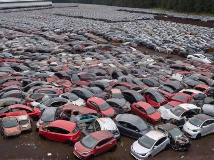 thousands_of_electric_cars_dumped_in_a_junk_yard_1 electric vehicle