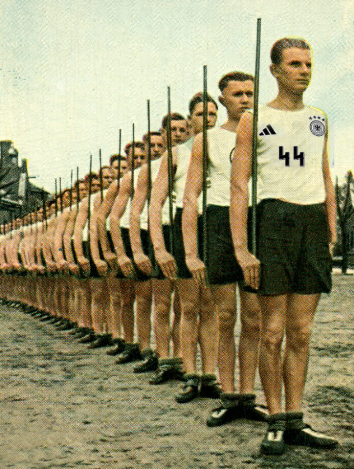 Nazi Schutzpolizei German football team kit