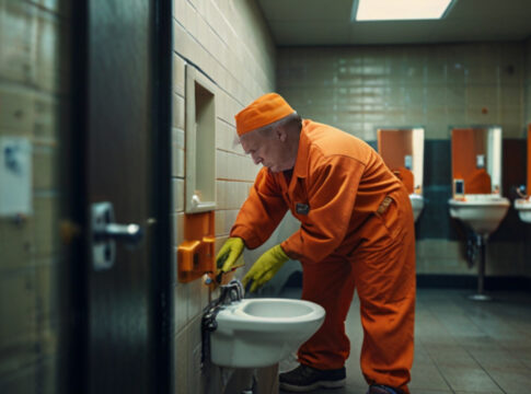 trump clean prison toilets