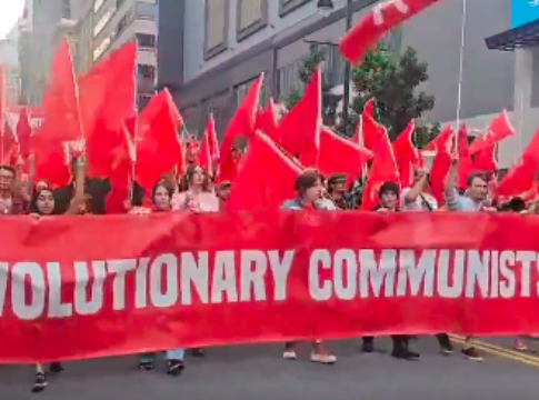 communists rally in Philadelphia 2024 Hardcore communism