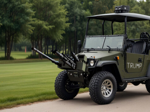 TRUMP GOLF CART