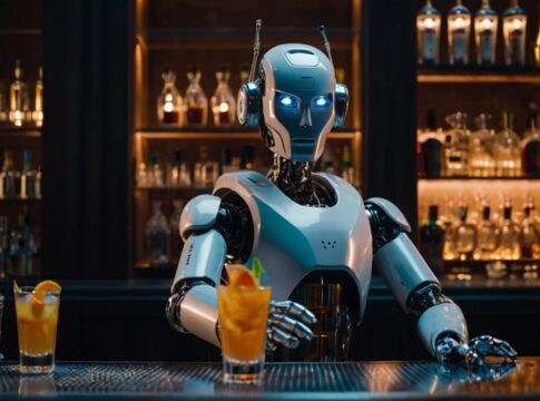 AN AI BARMAN SERVING COCKTAILS ai integration