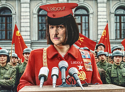 STASI CUNT RACHEL REEVES SOVIET BRITAIN LABOUR 1984 - Enhanced 2 shrinking UK economy