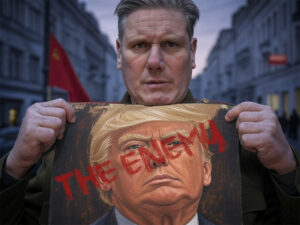 THE ENEMY - TRUMP STARMER capitalist enemy Trump USA