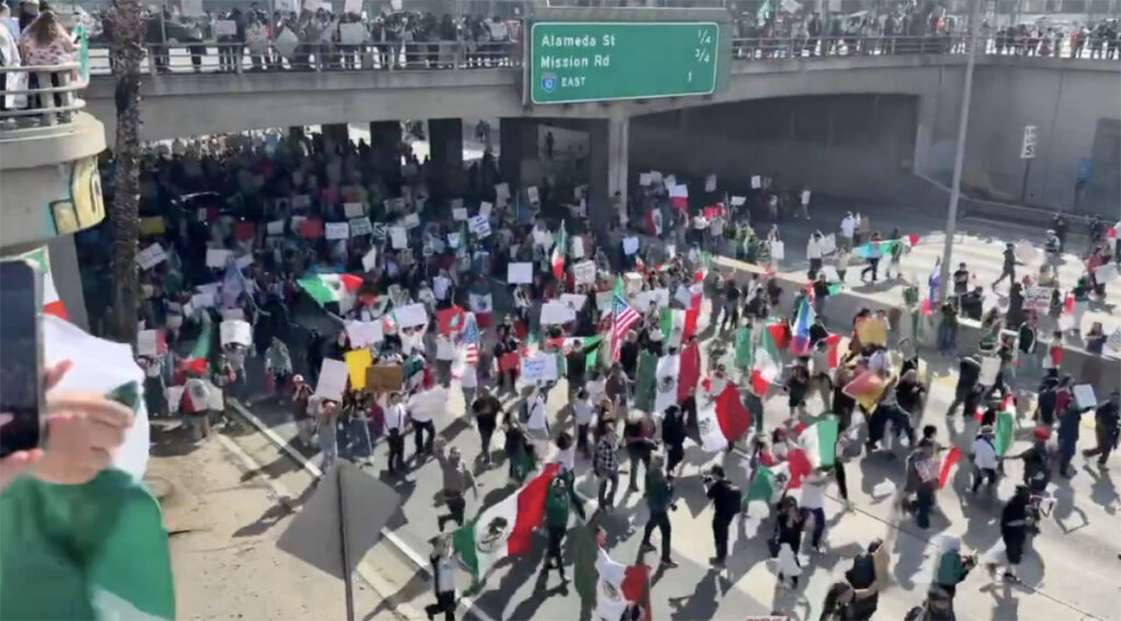 mexican ICE protests 101 LA Mexican protests