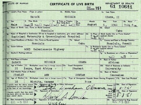 obama birth certificate