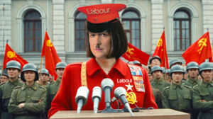 STASI CUNT RACHEL REEVES SOVIET BRITAIN LABOUR 1984 - Enhanced 2 shrinking UK economy