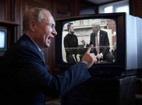 putin laughing zelenskyy trump white house 2