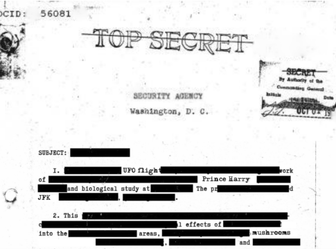 redacted jfk harry ufo