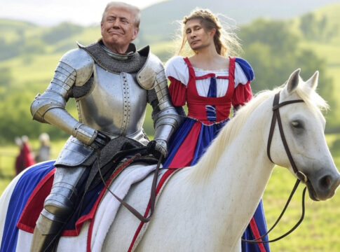 trump knight in shining armour and princess putin sanctions on russia
