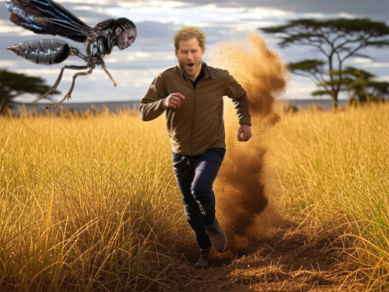 White Boy Stung by African Wasp in Lesotho