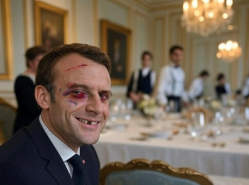 President Emmanuele Macron dinner alone