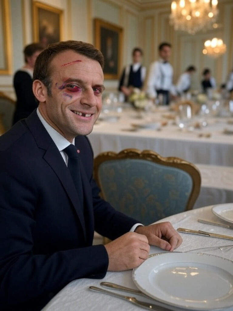 President Emmanuele Macron Attends Charity Gala Dinner Alone