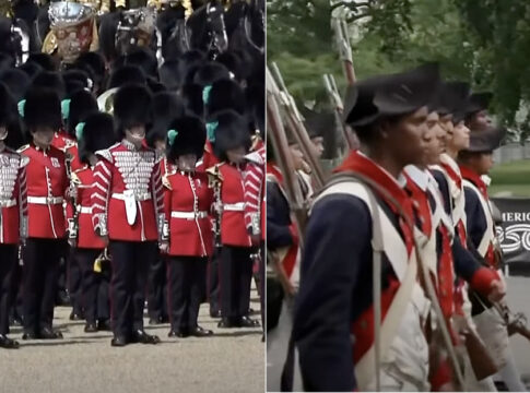 trooping of the colour uk and us army 250