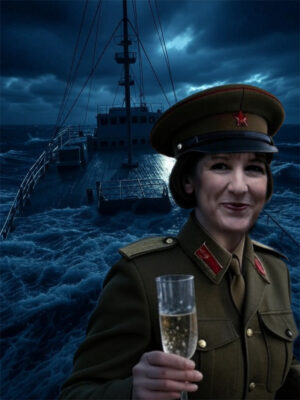 commissar reeves on sinking ship cruise holiday