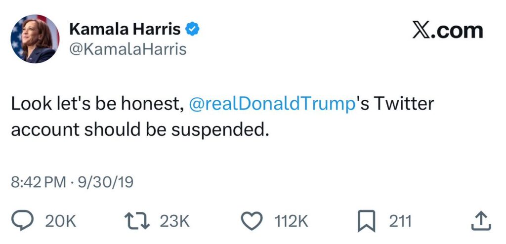 kamala free speech