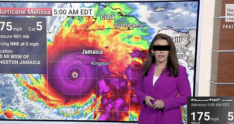 Hurricane Melissa Upgrades to Category 5, Demands Royalty Cheques from Weather Channel for Stealing Its Thunder