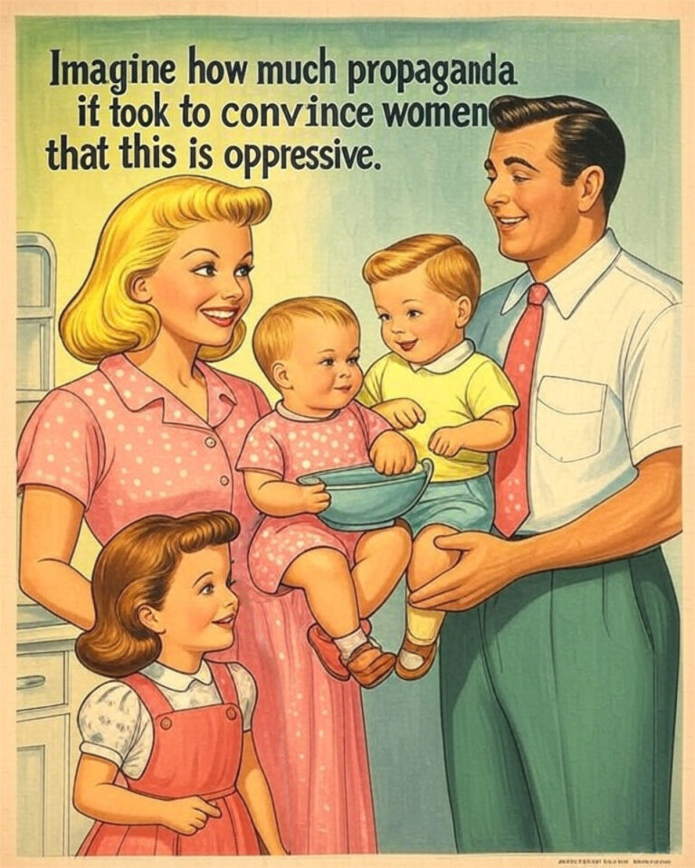 Imagine How Much Propaganda it Took to Convince Women This is Oppressive