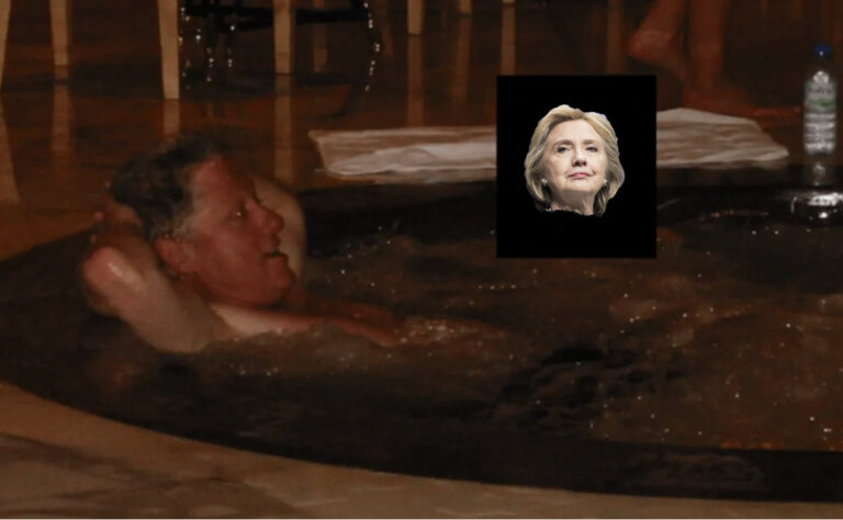 Bill Clinton: “I did not have watery relations in that hot tub with that woman”