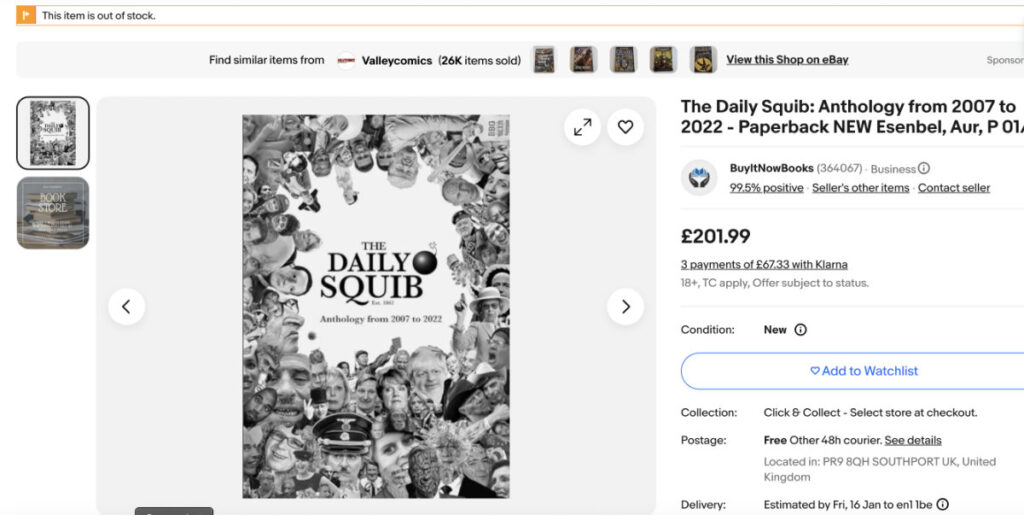 squib book out of print