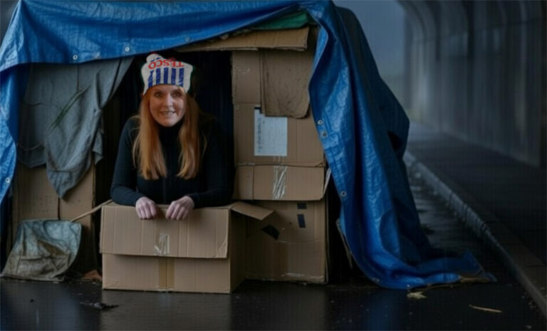 Homeless Fergie Found Under Waterloo Bridge