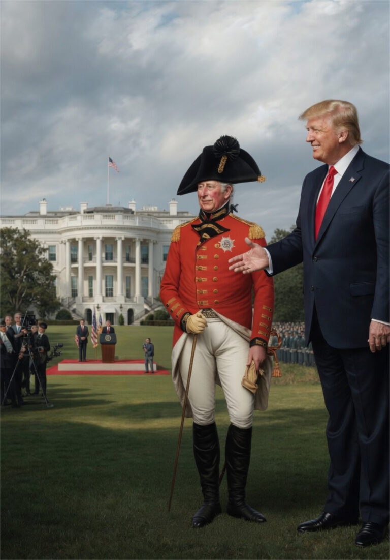 After 250 Years Broken Britain’s King Visits the Former British Colony